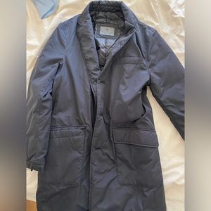 massimo dutti men’s feather down puffer coat | size M